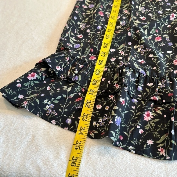 NWOT French Grey One Shoulder Floral Mini Dress - Picture 10 of 10